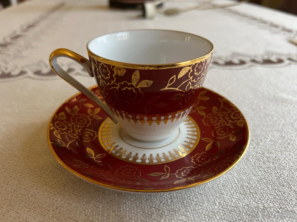 Stará porcelánová čajová sada č. 2 - 2