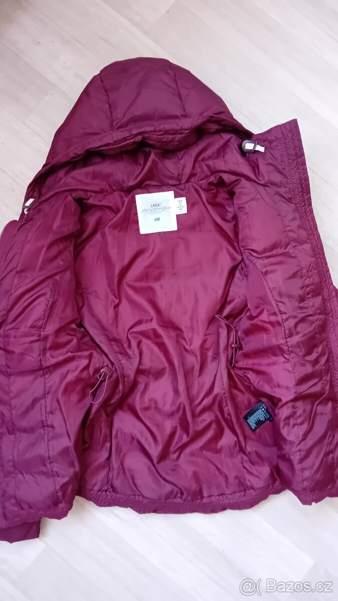 dámská nová péřová bunda s kapucí vel. S zn. H+M - 2