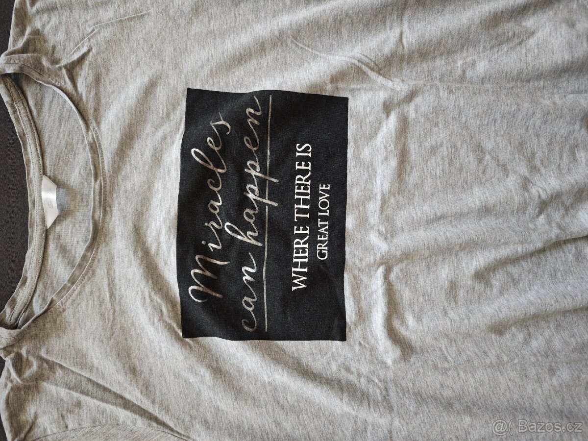 Šedé tričko s krátkým rukávem - 2