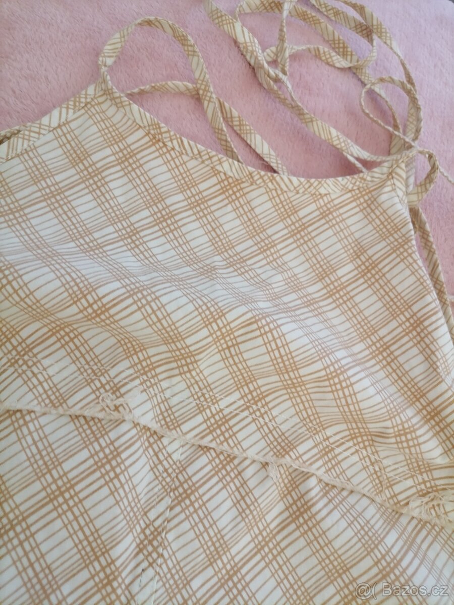 Bavlněné letní šaty s velkým výstřihem na zádech - 2