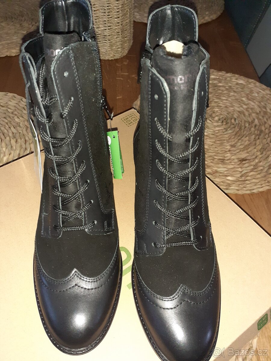 Nové dámské zimní kožené boty vel. 41 - 2