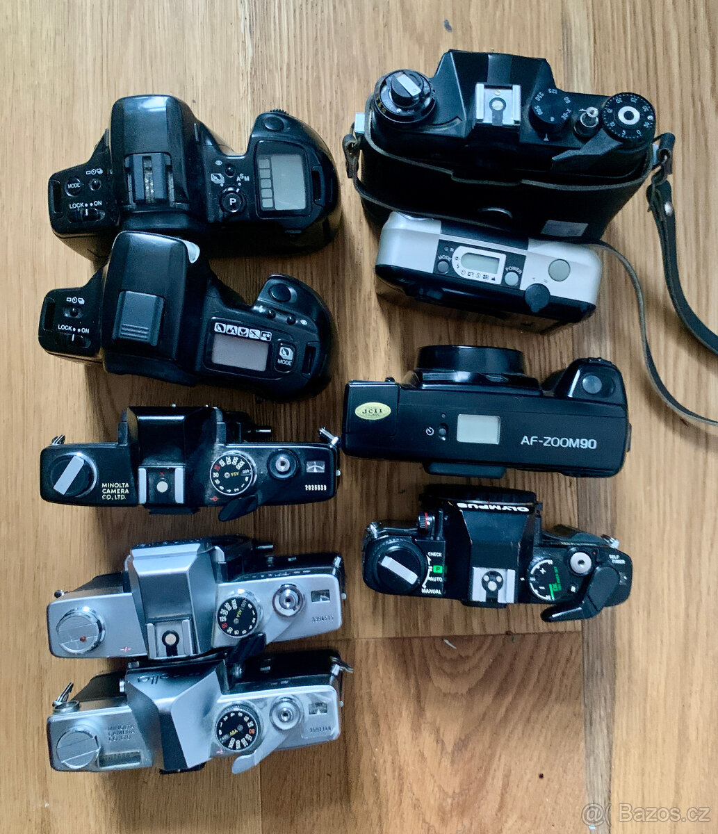 Fotoaparáty na opravu/ND - Minolta, Olympus, Konica, Zenit - 2