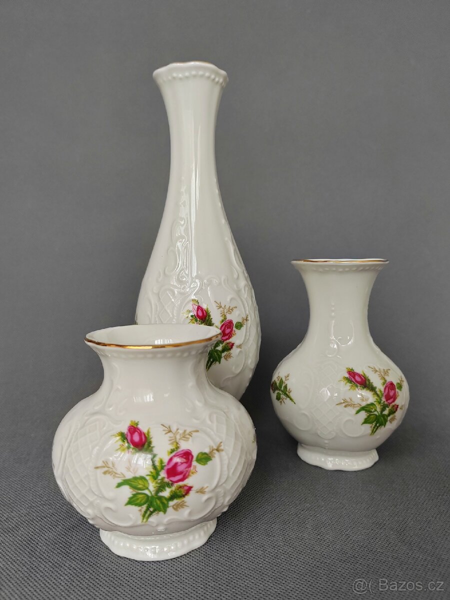 Sada nádherných porcelánových váz Seltmann Weiden "Wien" - 2