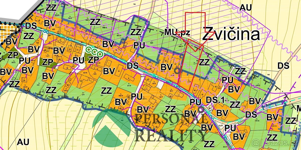 Prodej stavebního pozemku 2 309 m², Třebihošť, ev.č. 02741 - 2