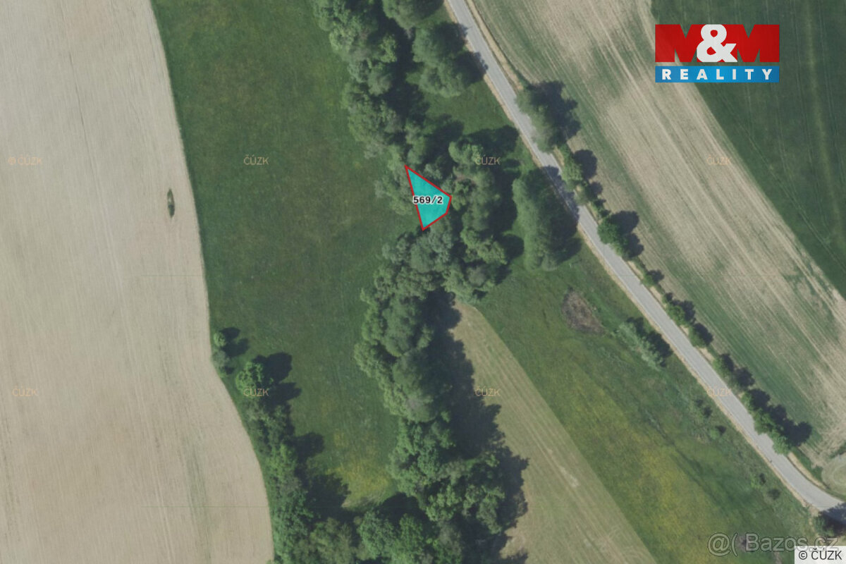 Prodej louky, 237 m², Pravonín - 2