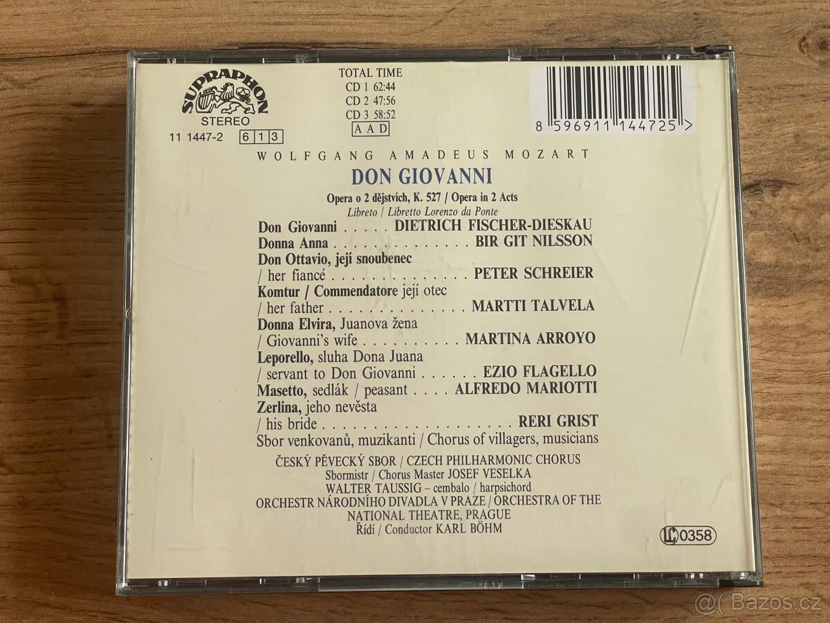 CD Mozart – Don Giovanni (3CD, Supraphon) - 2