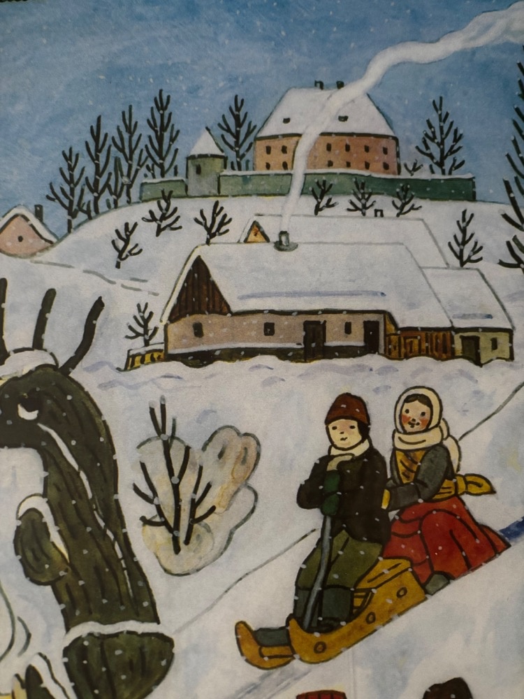 Josef Lada Děti v zimě 1955 - 2