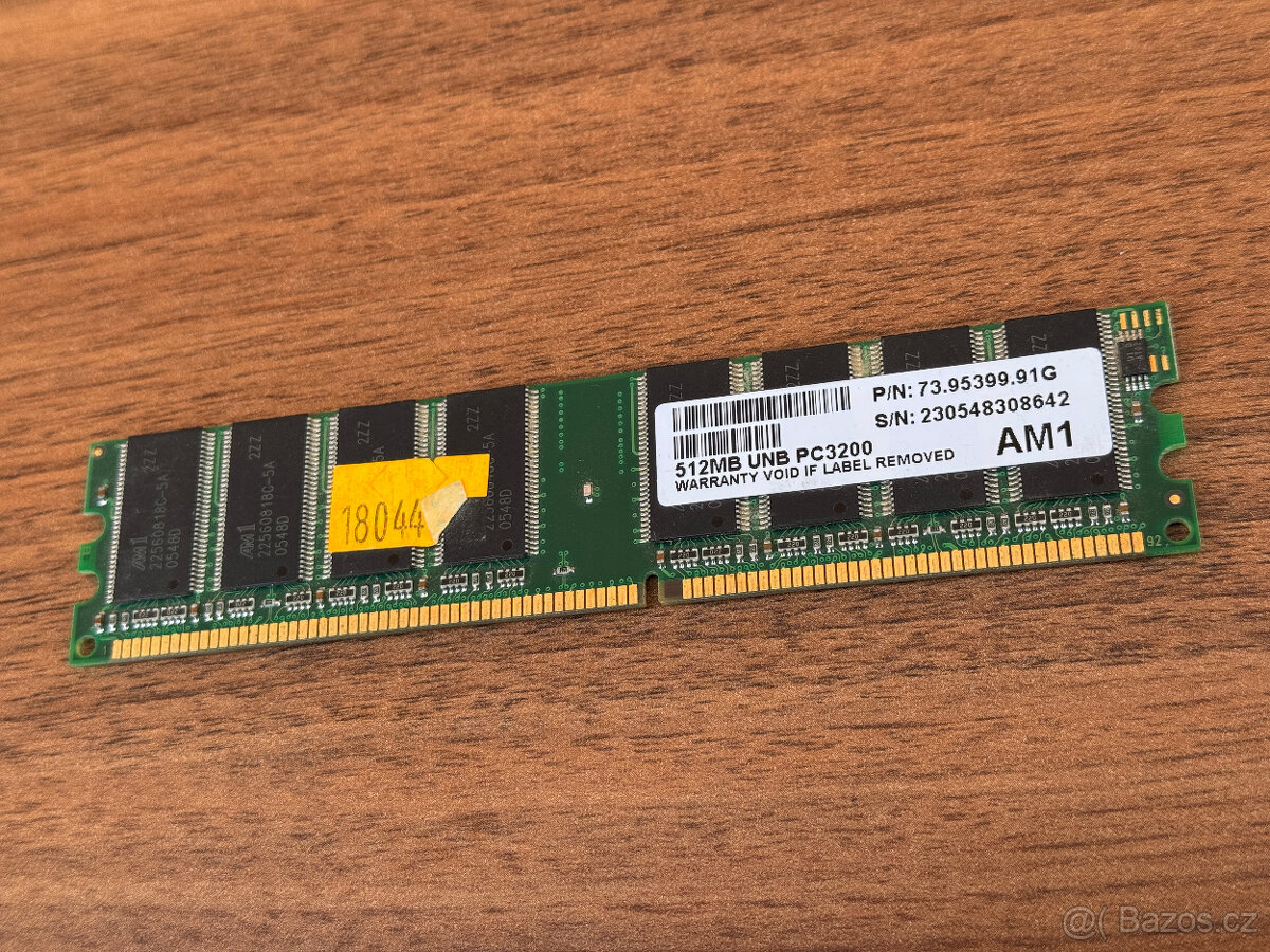 512MB DDR400 RAM (PC3200) do stolního počítače - 2