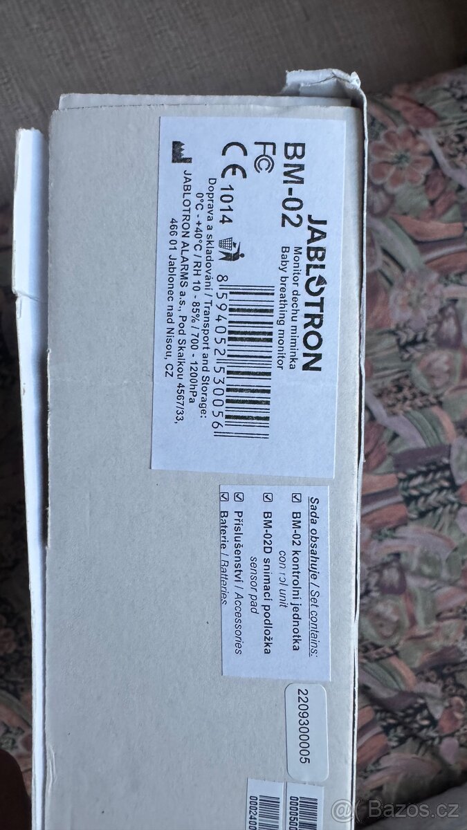 Monitor dechu Jablotron BM-02 - 2