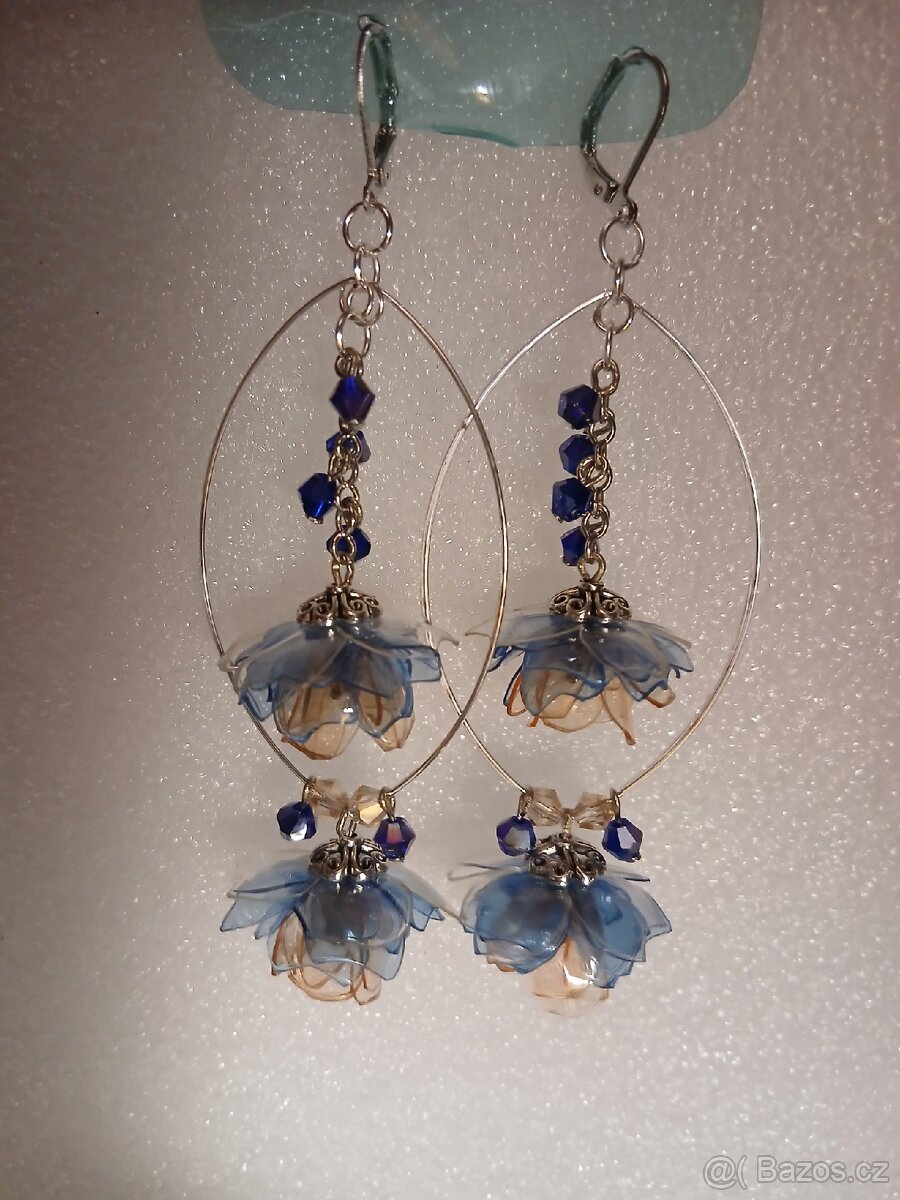 Dlouhé 8 cm náušnice bižuterie - 2