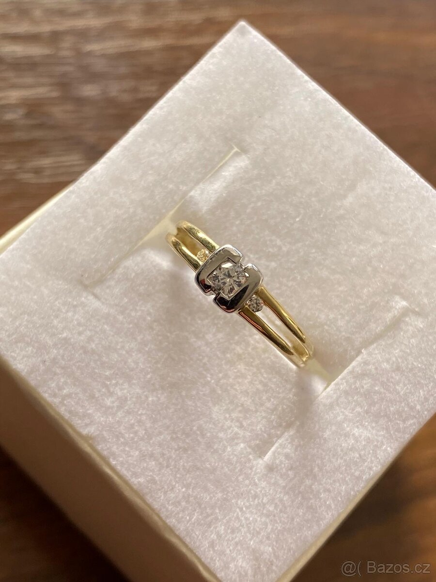 Zlatý dámský prsten - 2