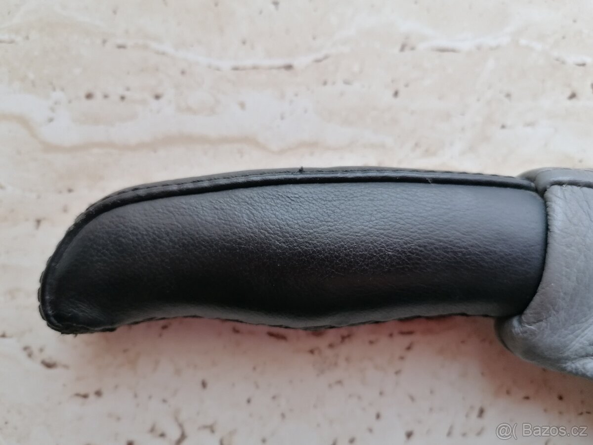 BMW E39 celokožená šedá ruční brzda - 2