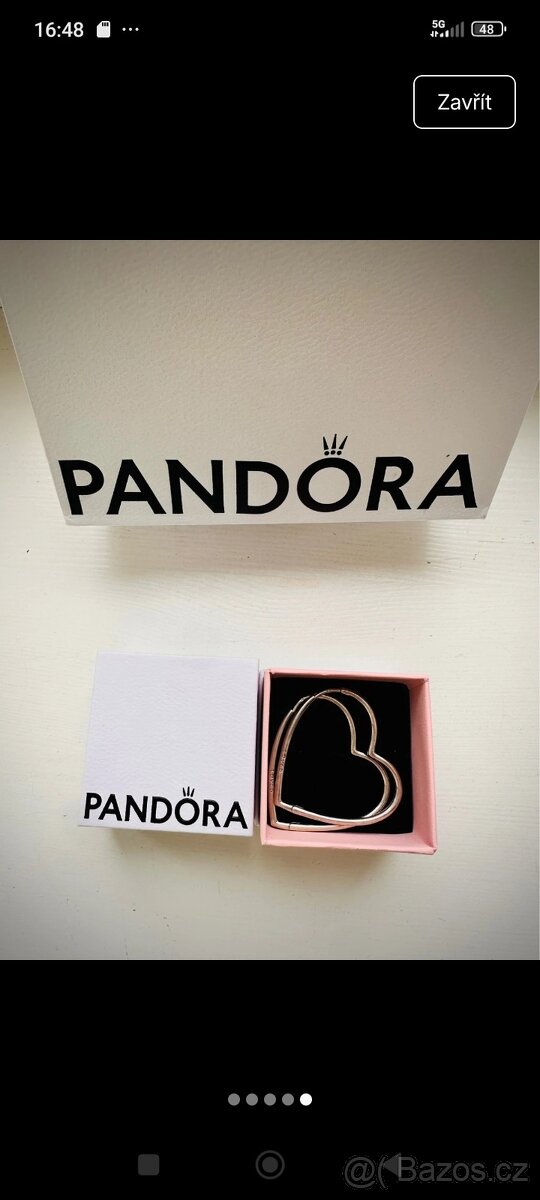 Pandora náušnice srdce - 2