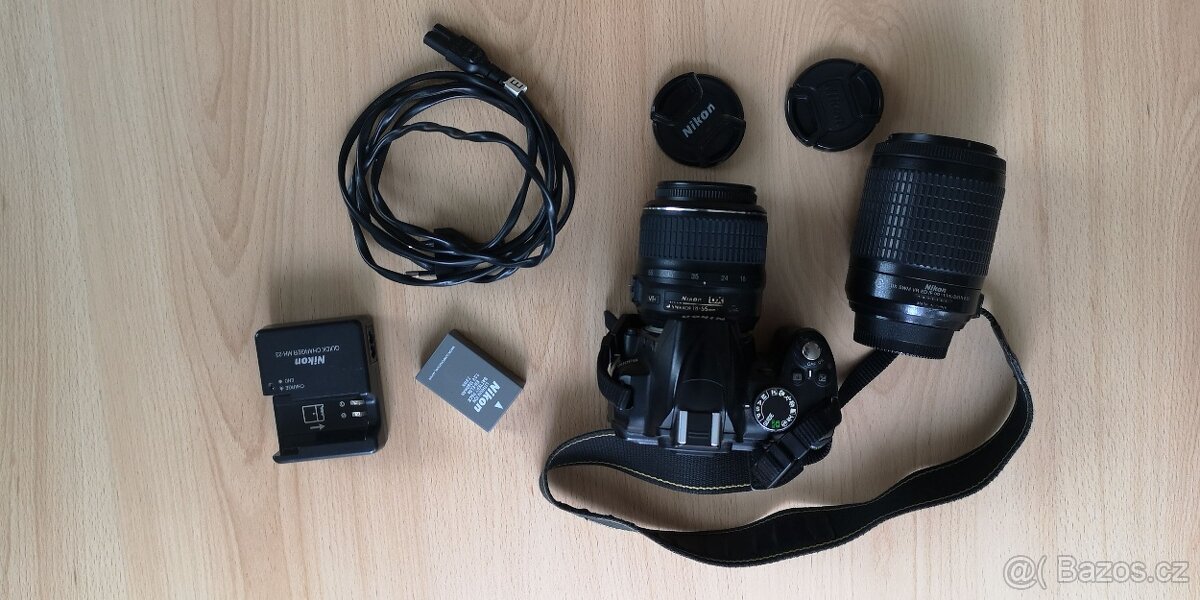 Nikon D3000 vč. objektivu 18-55mm VR a 55-200mm VR - 2