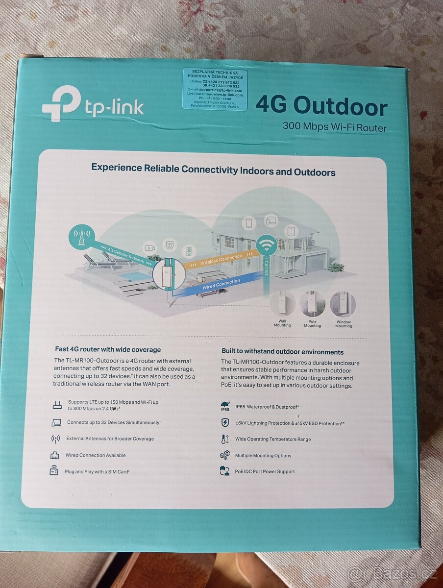 prodám TP-LINK TL-MR100-Outdoor - 2