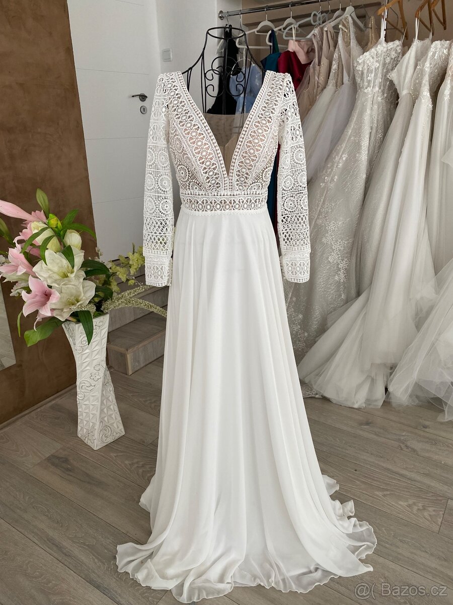 Svatební šaty vel.34-38. Výprodej - 2