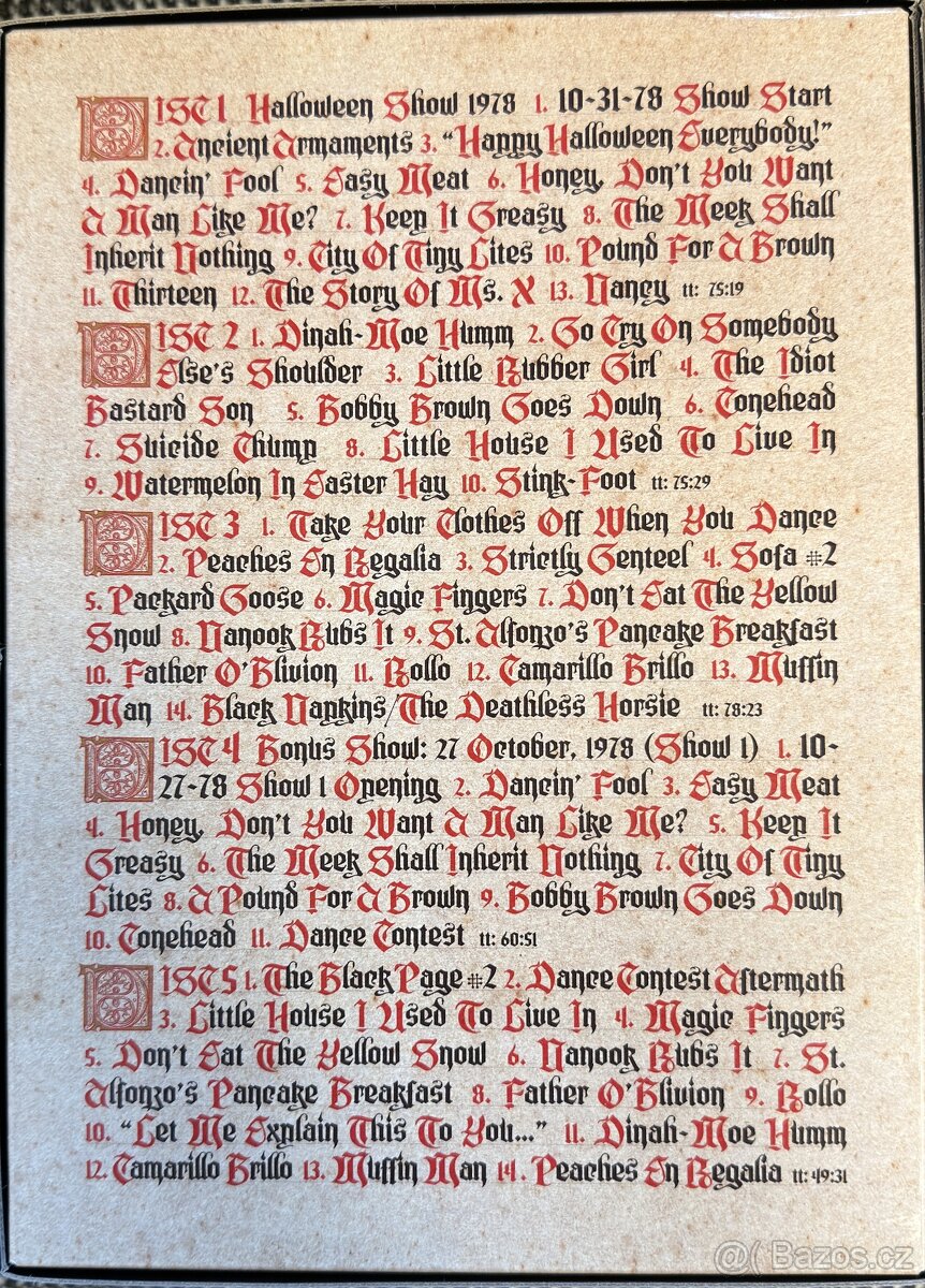 PRODÁM 5 CD BOX SET HALLOWEEN 78 - 2