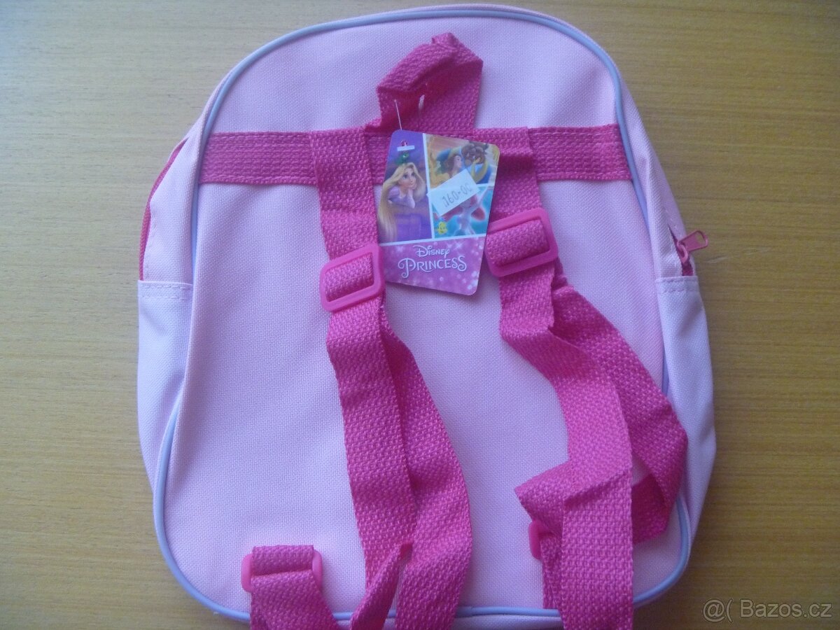 nový růžový batůžek s princeznami - 2