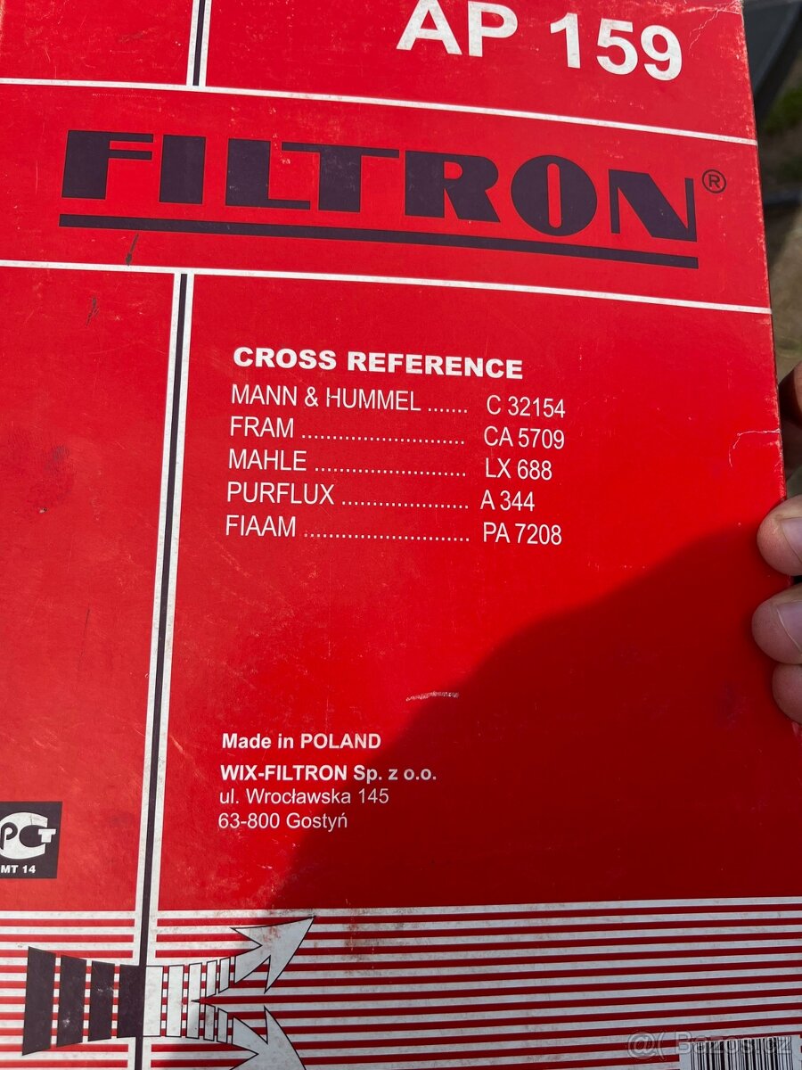 Vzduchový filtr AP 159 - 2