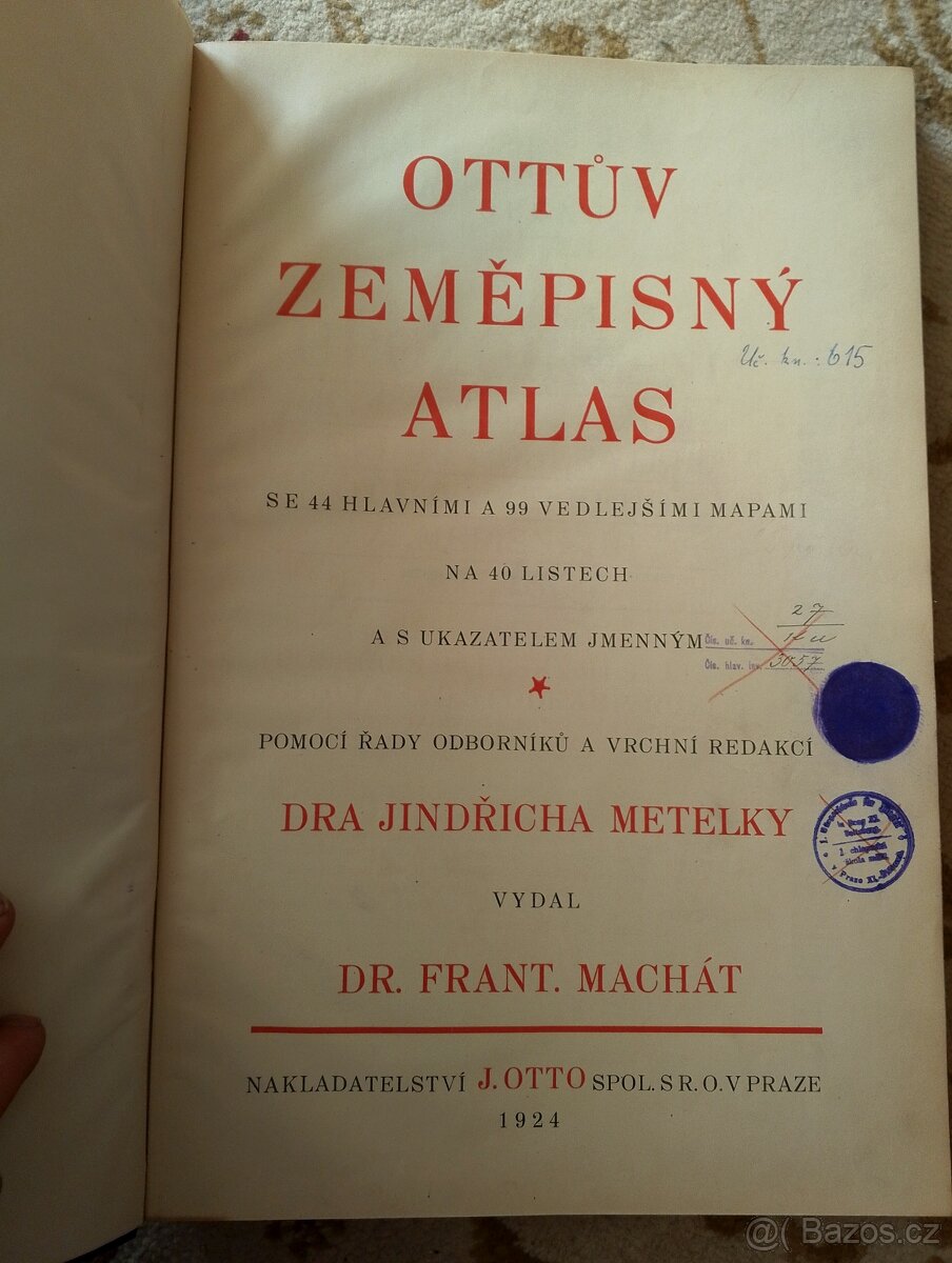 Ottův zeměpisný atlas - 2