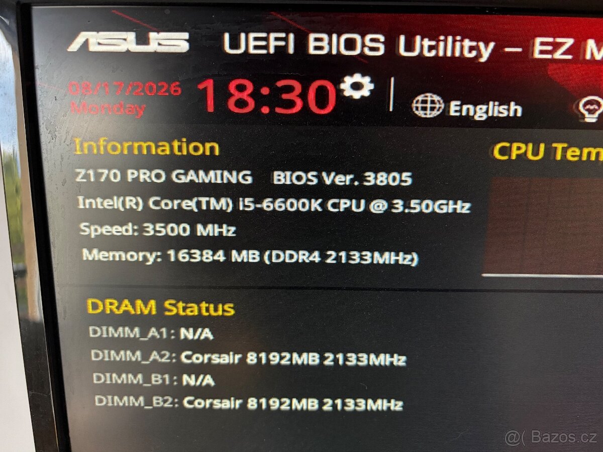 Prodám starý pc gtx 970 - 2