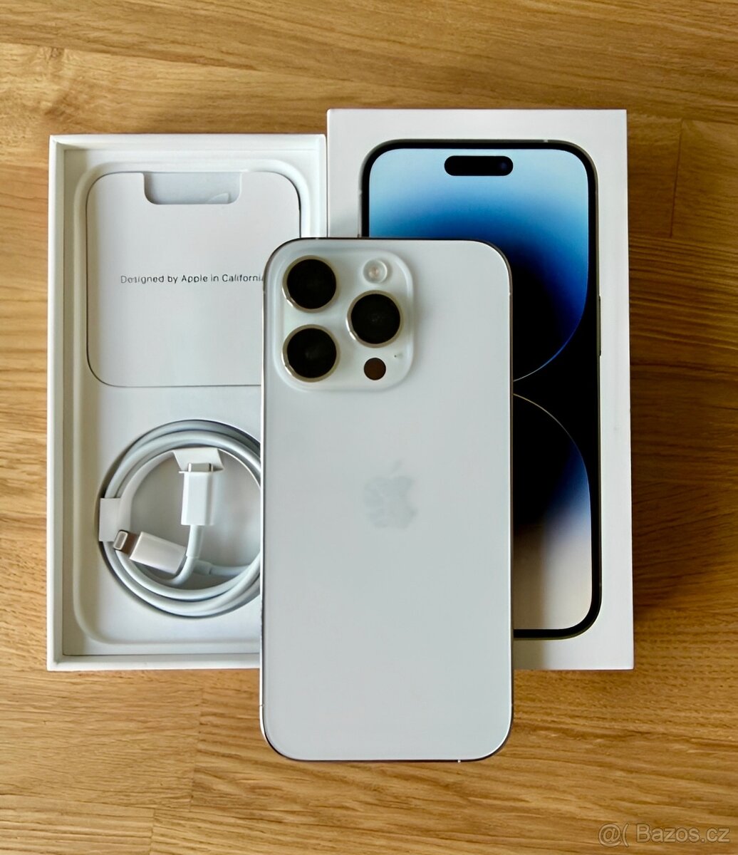 iPhone 14 Pro Silver BATERIE 100% TOP - 2