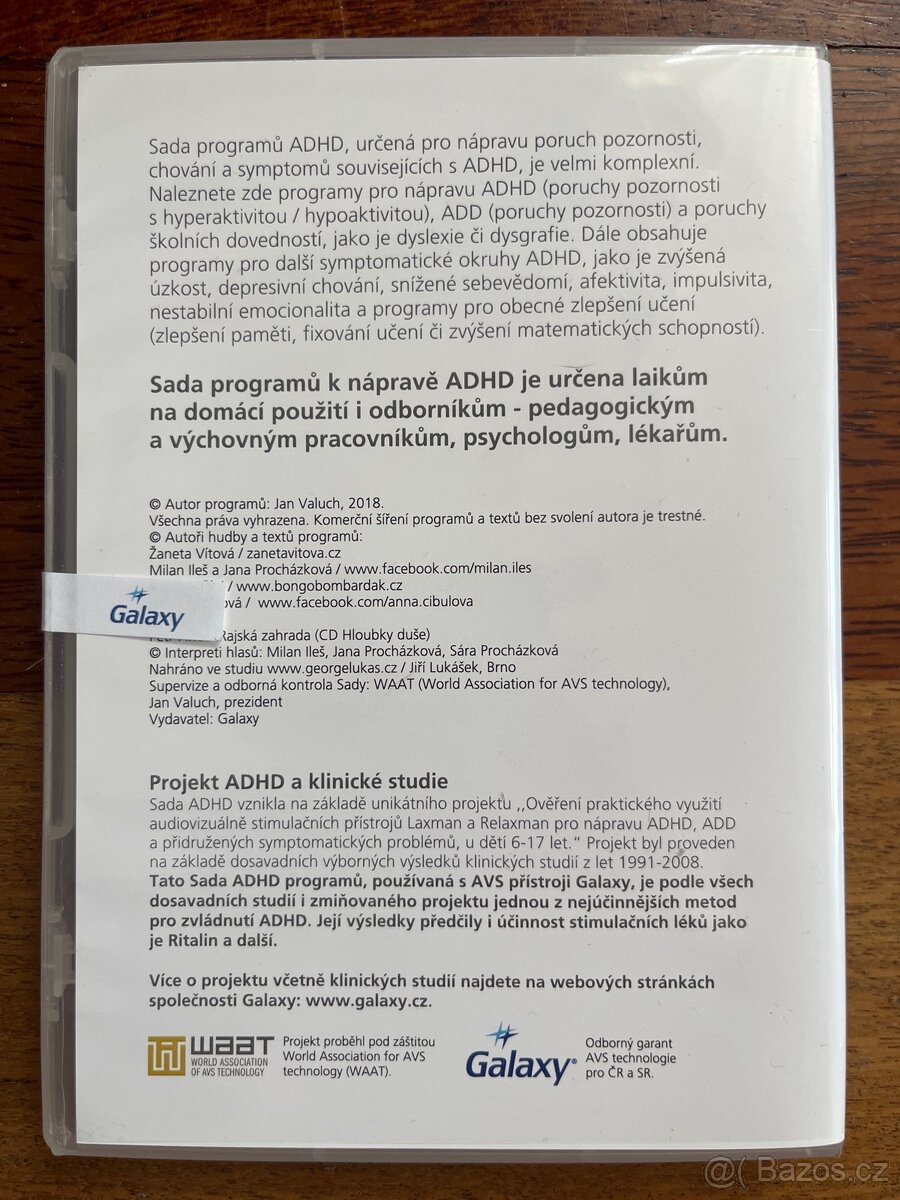 Náprava ADHD – sada 42 programů pro AVS Laxman / Relaxman - 2