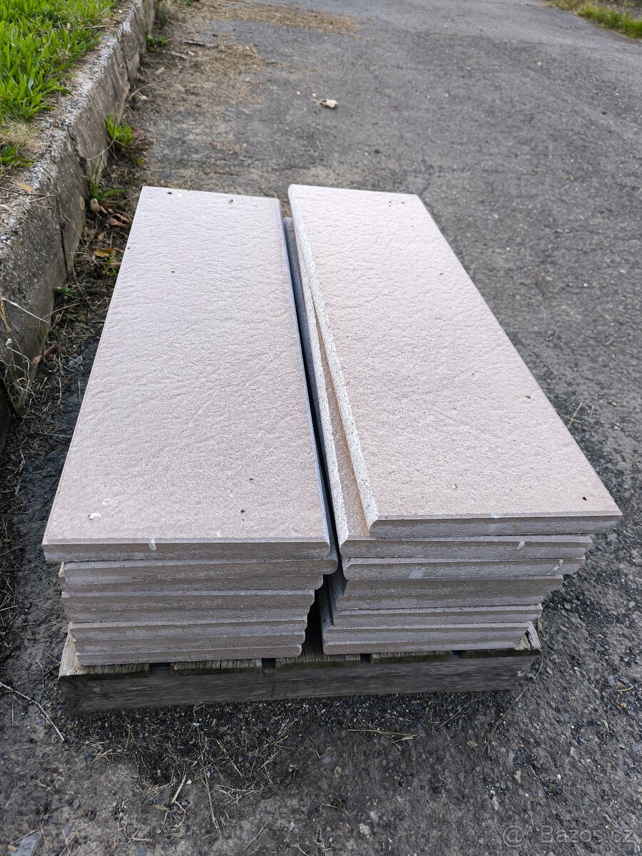 Bazénový lem, dlažba na schody 80x25x3cm - 2