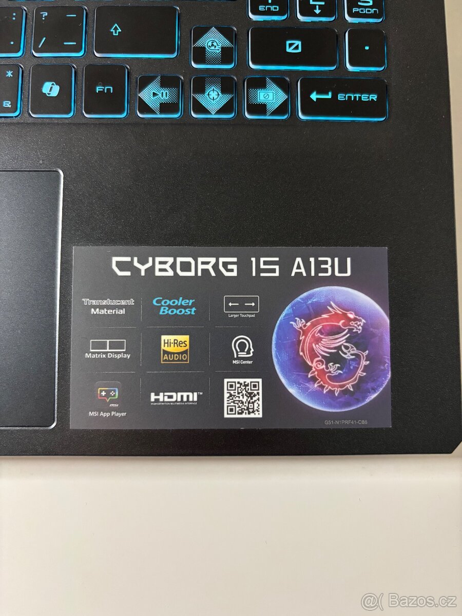 MSI Cyborg 15 A13UC-1409CZ - 2