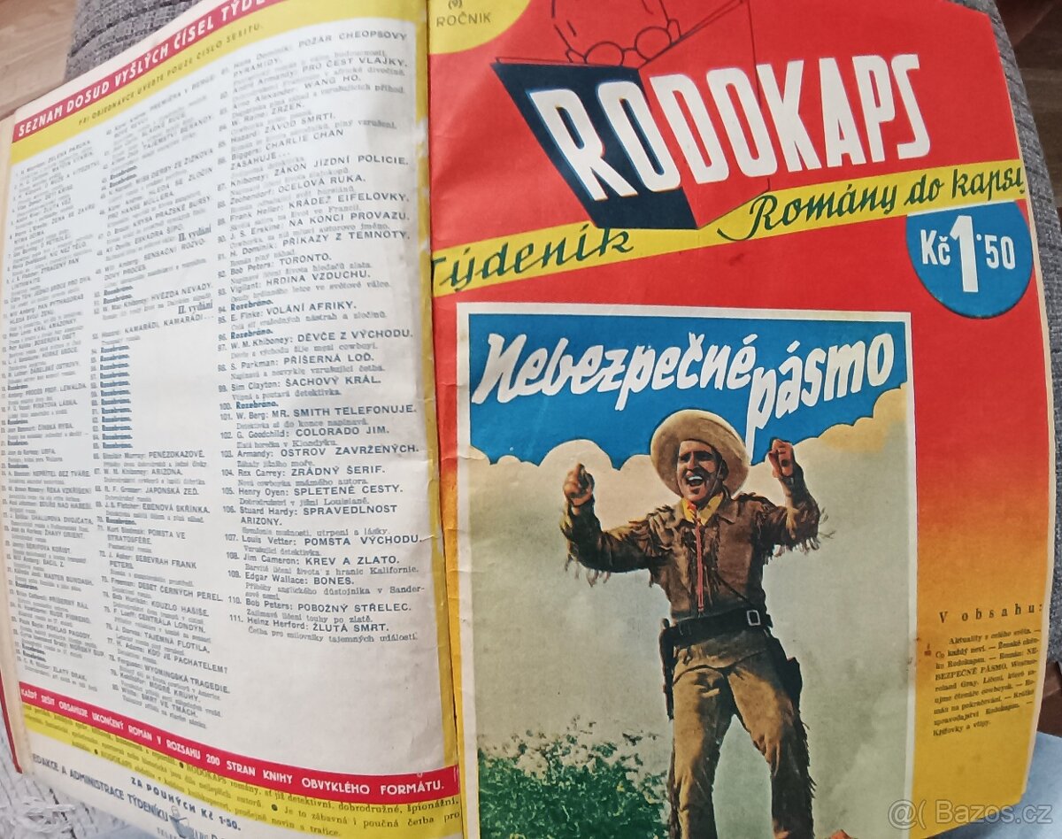 10 x vázaný starý časopis Rodokaps 7. - 2