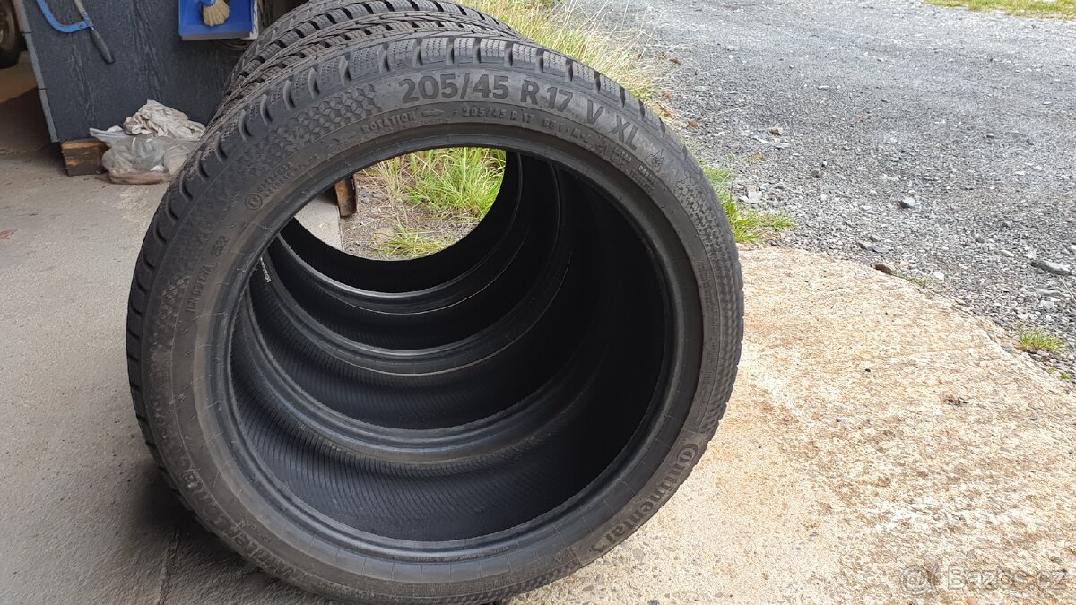 4x zimní Continental Wintercontact TS870 XL 205/45 R17 88V - 2