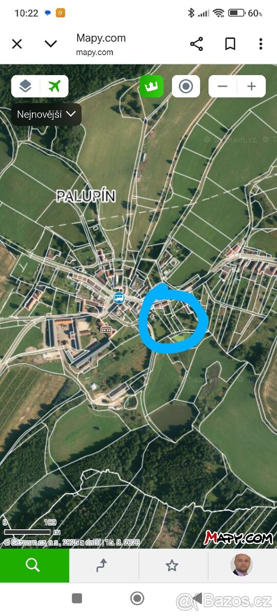 Prodám zahradu Palupín 458 m2 - 2
