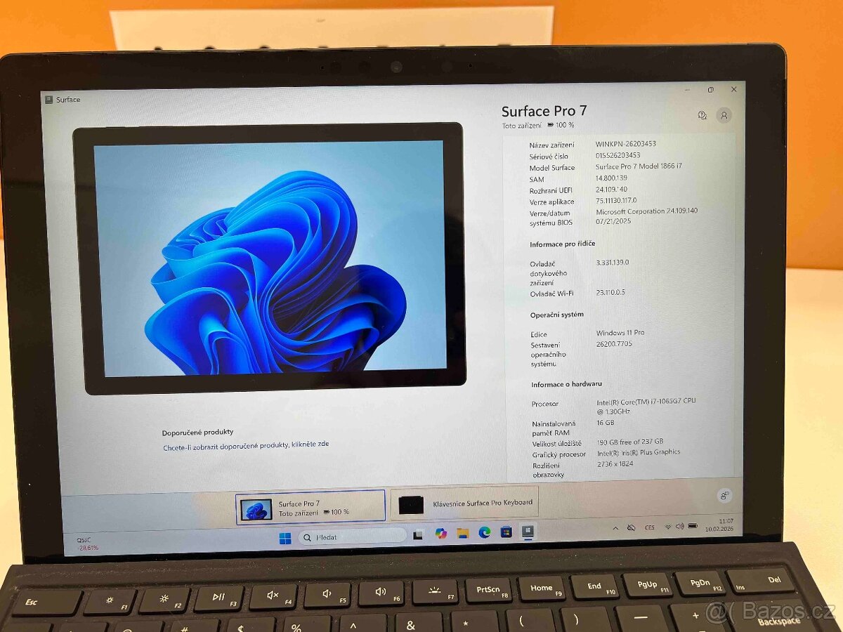 Microsoft Surface Pro 7 – i7 / 16 GB RAM / 256 GB SSD - 2
