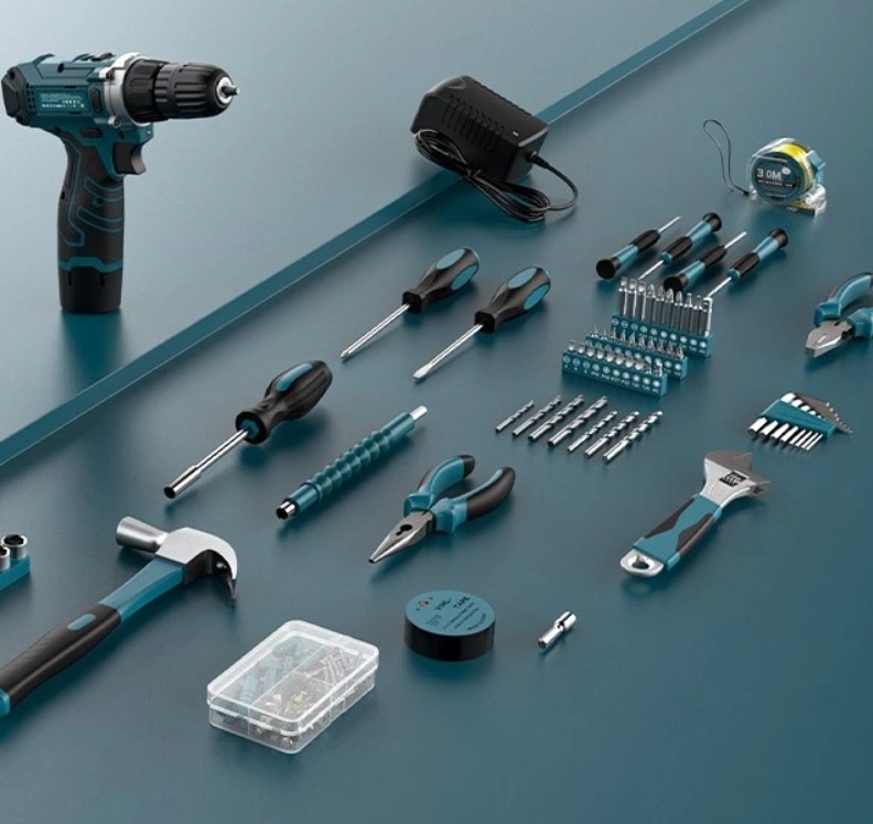 Sada nářadí s aku šroubovákem Sundpey - 2