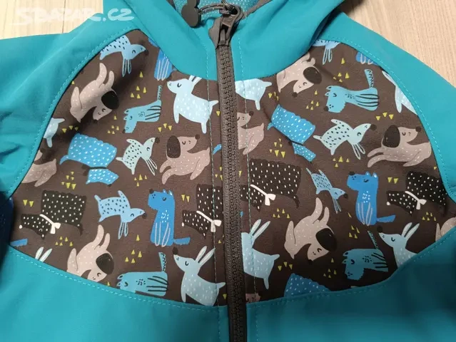 Nová dětská softshellová bunda UNUO , vel. 104/110 - 2
