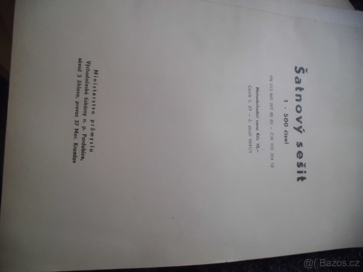 šatnový sešit - 2