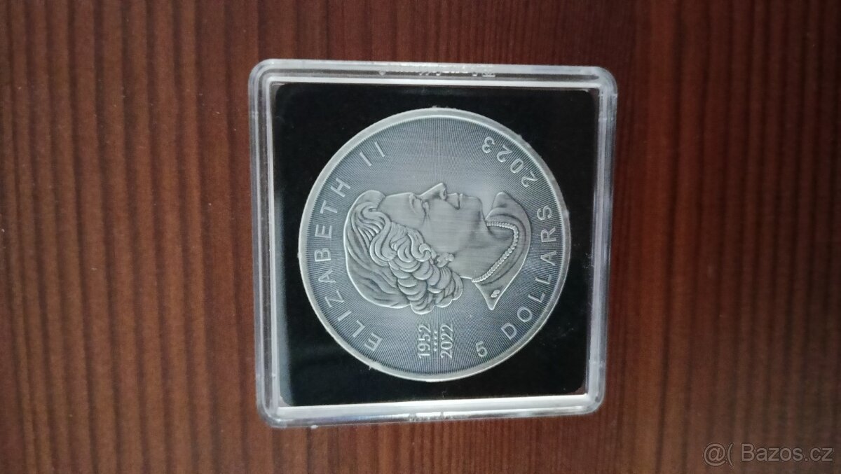 1oz Stříbrná mince Maple Leaf antique kolorovaná - 2