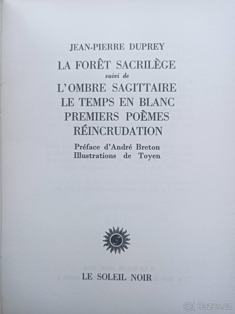 Toyen - J.P. Duprey - La forêt sacrilège - Svatokrádežný les - 2