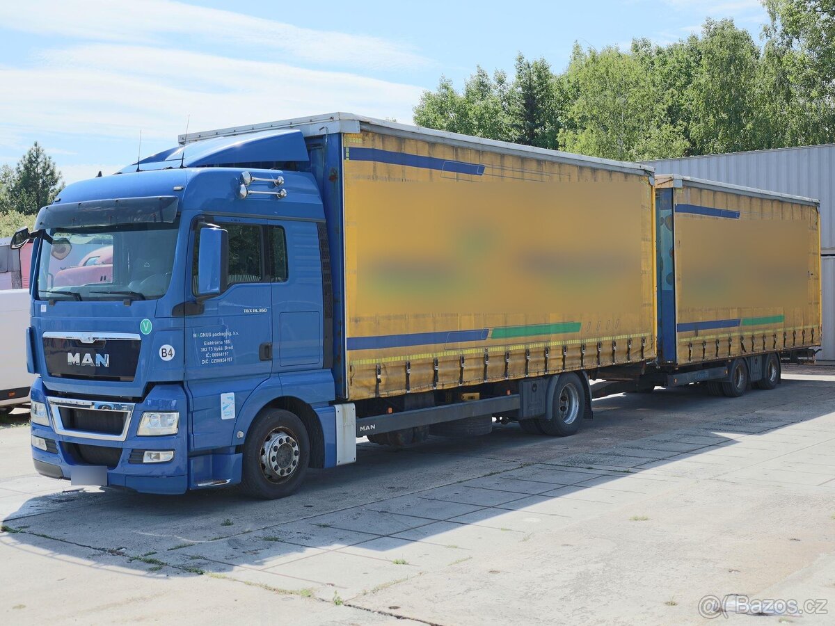 MAN TGX 18.360, EURO 5, 18 TUN, RETARDÉR, 19 PALET+PŘÍVĚS KR - 2