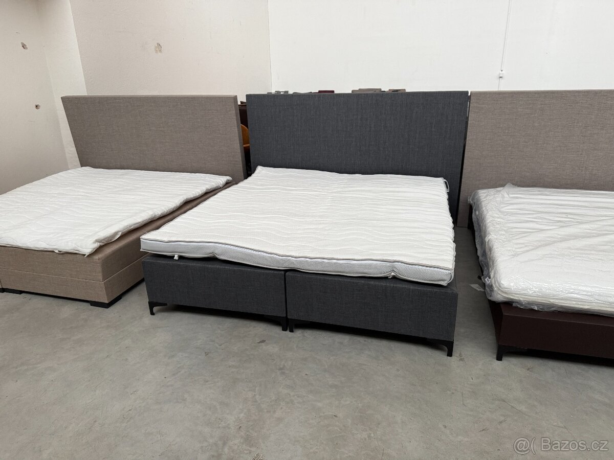 Postel 180x200 vč. topperu KOMPLET NOVÁ 2. jak. - 2