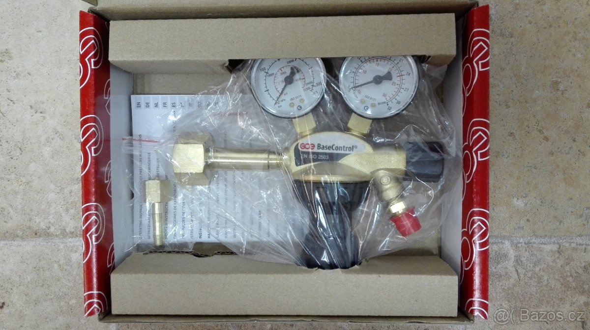 Nový Redukční ventil GCE CO2 (Oxid uhličitý) Argon + Záruka - 2