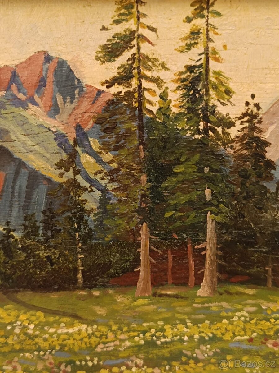 Obraz Vysoké Tatry, olej 17x24 - 2