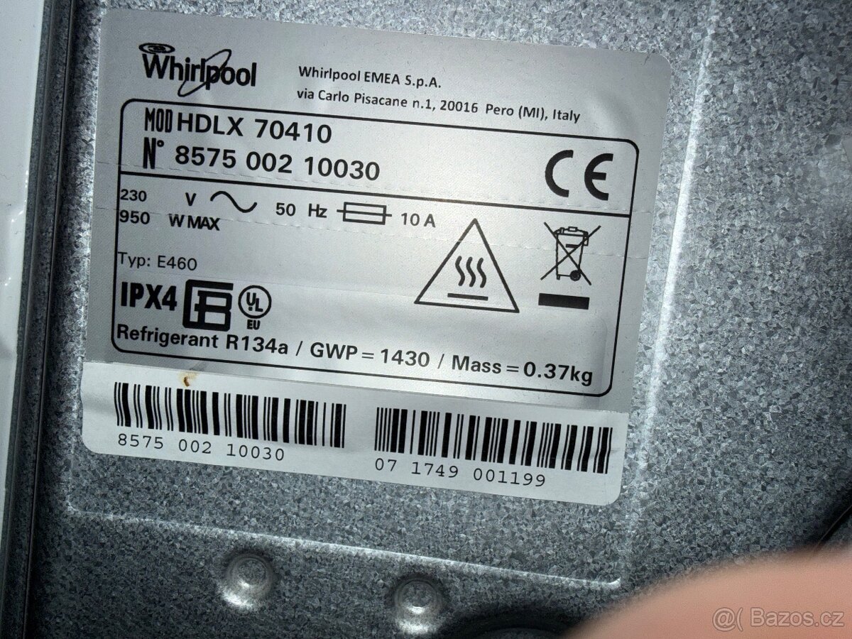 Sušička Whirlpool HDLX 70410 na 7 kg - 2