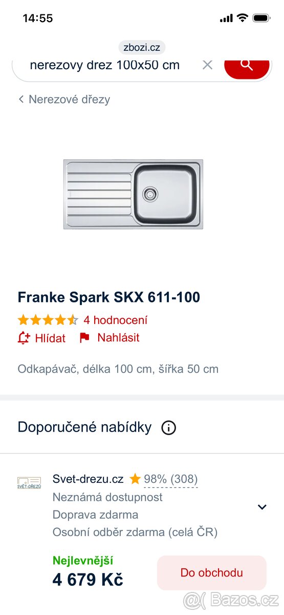 Nerezový dřez Franke - 2