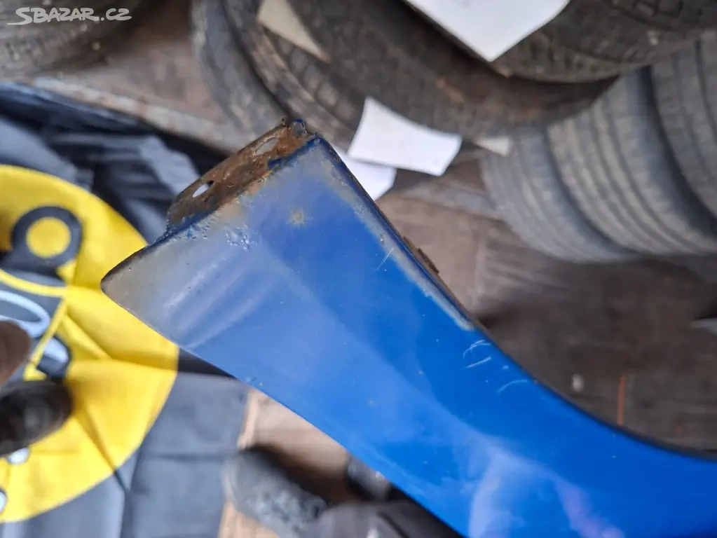 Levý přední blatník škoda fabia 2 , předface modrý - 2