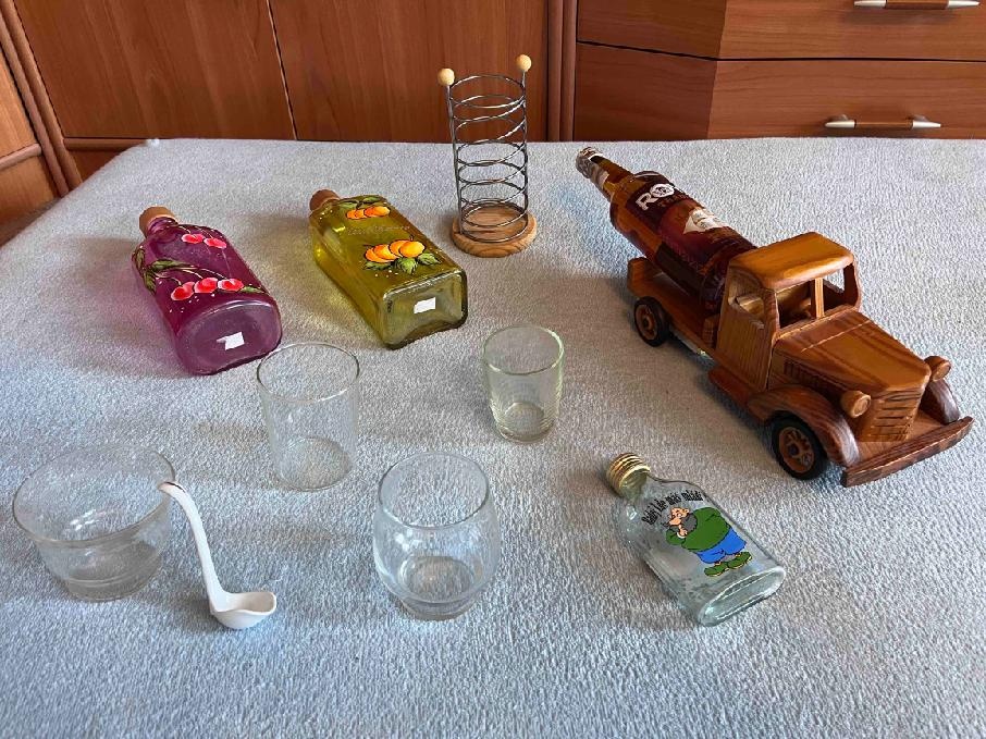 MALOVANÉ DÁRKOVÉ LÁHVE (NOVÉ), ŠÁLKY+CUKŘENKA, ATD. DLE FOTA - 2