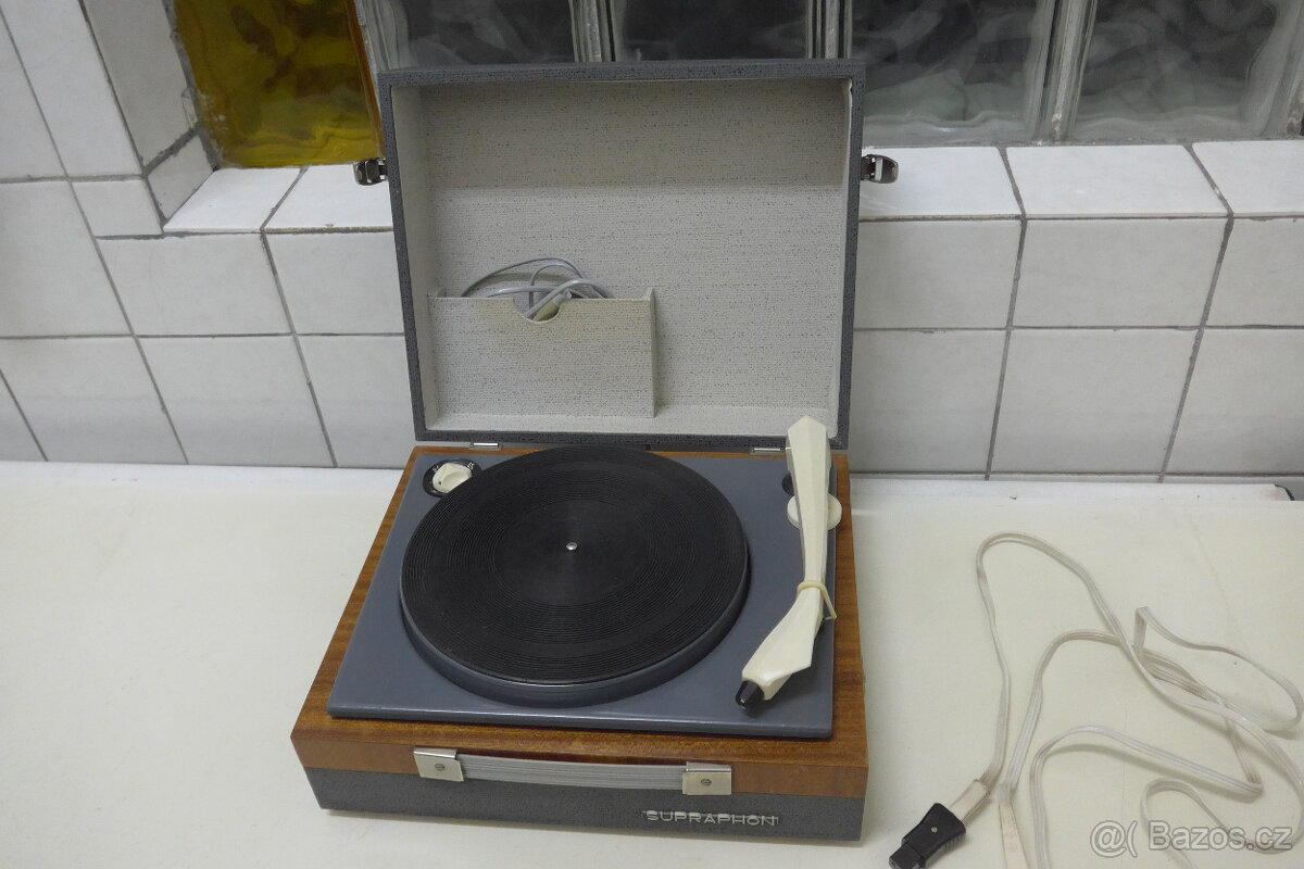 Gramofon 4 Rychlostní SUPRAPHON 2x Jehla ČSSR - 2