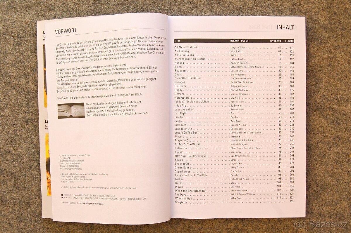 Top Charts Gold 9 - noty pro klavír, keyboard, kytaru - 2