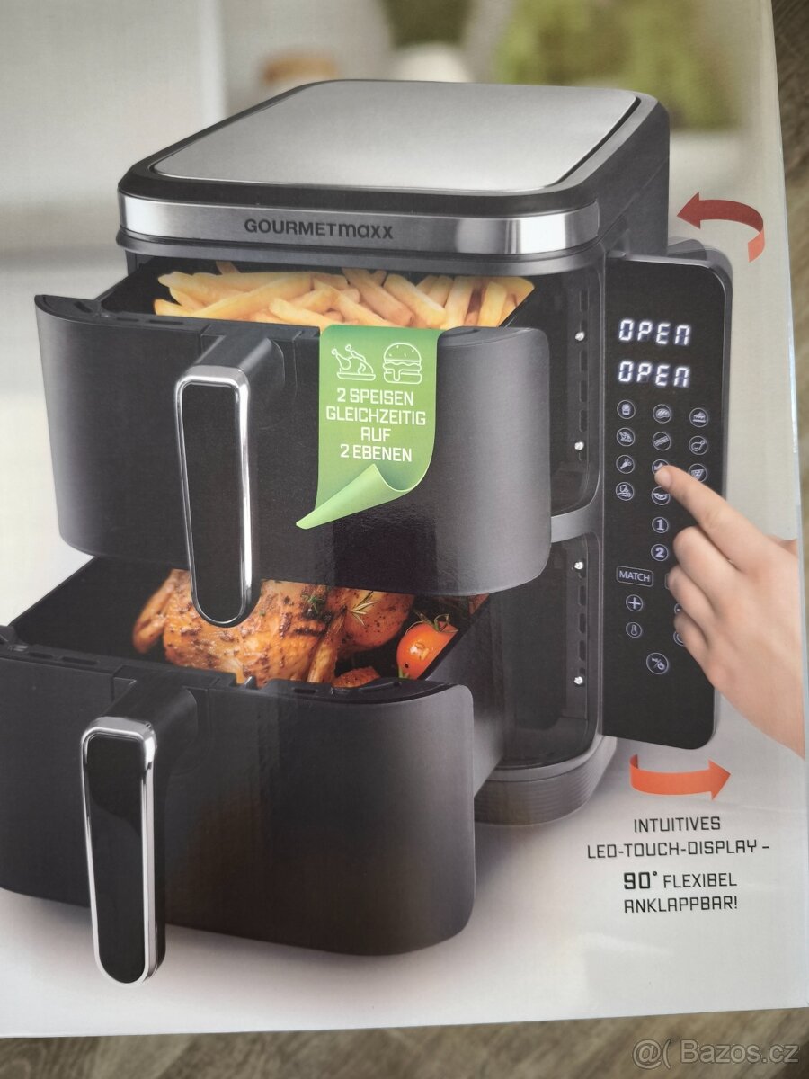 Dvoukomorová horkovzdušná friréza objem 10l - 2