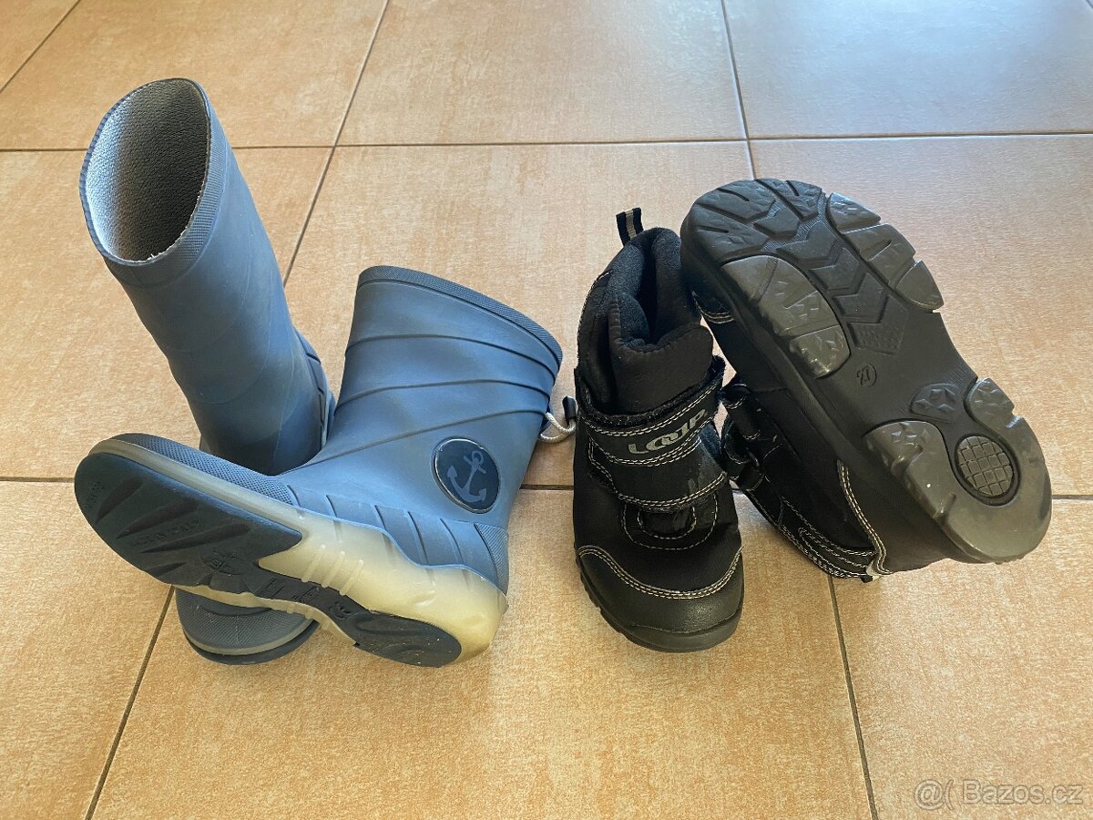 Zimní boty vel.27, holínky 26/27 - 2